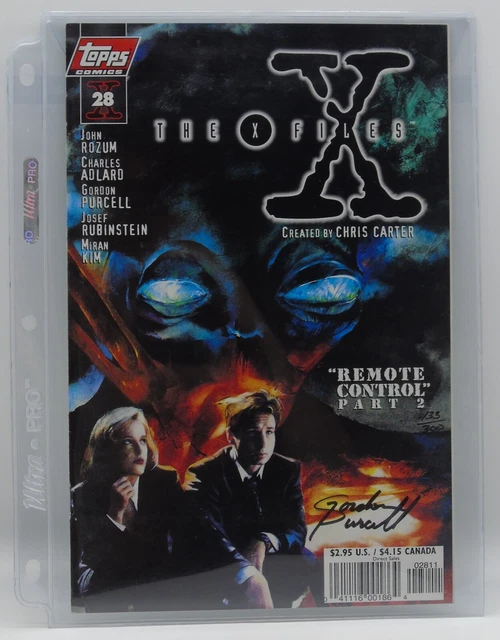 Topps Comics The X-Files #27 #28 #29 Signed By Gordon Purcell With Coa