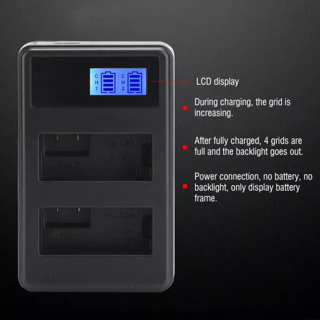 Chargeur Tilta 4 Batteries LP-E6 - Station Portable USB-C 45W Pour Appareils Photo Canon - 3
