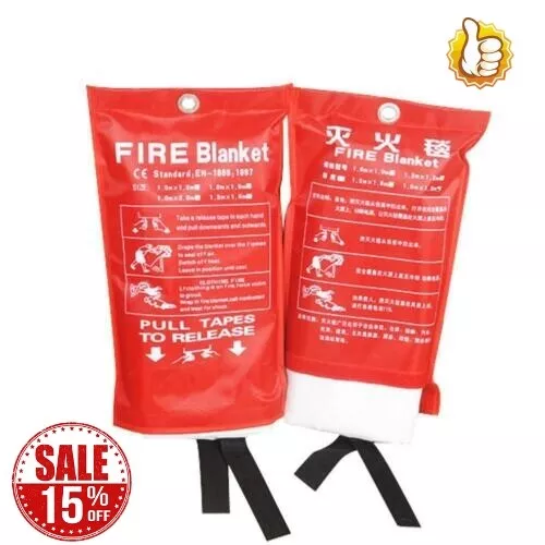 Emergency Fire Blanket Quick Release In Case For Home Office  INV