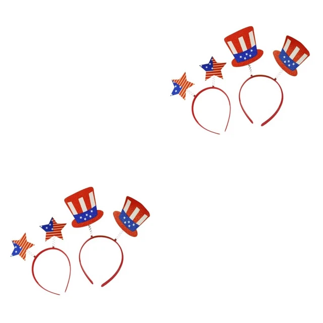 Independence Day 4 Pcs Independence Day Headband Children's Hair Hoop Headbands