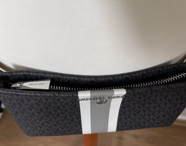 Michael Kors MK Gürtel Tasche Schwarz Grau Weiß Silber Bauch Anhänger Damen Top 3