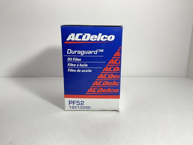 GENUINE AC DELCO Duraguard PF52 Engine Oil Filter NOS #19210286 Set of ...
