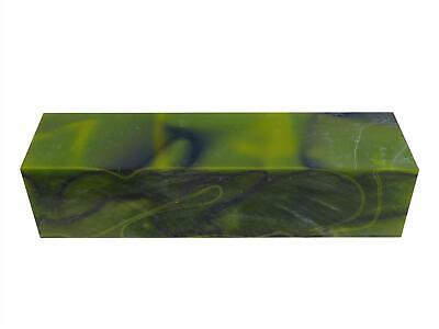 Volteadores's Mill tóxico verde/negro Kirinite cuchillo bloque de acrílico - 150x40x31mm