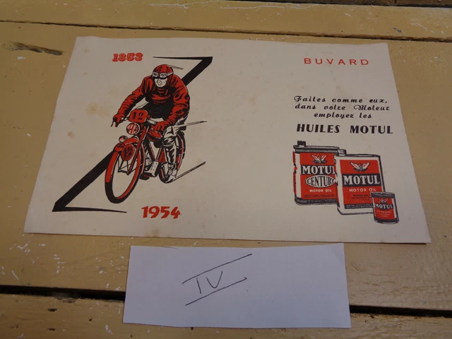 ANCIENNE AFFICHE PUBLICITAIRE POLAROIL huile moteur MOTO-CROSS de
