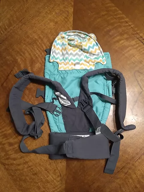 Infantino Multicolor Multi Position Cuddle Up Ergonomic Hoodie Carrier Used