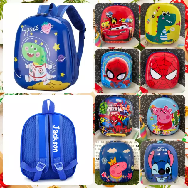 Boys Backpack for Toddler Preschool | Hardshell Egg Backpack | Custom Backpack