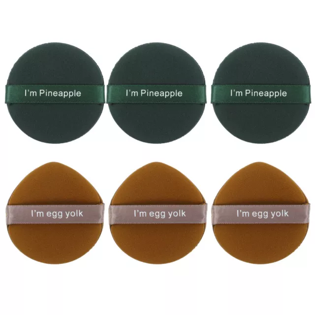 6pcs Dual-Use Makeup Sponge for Foundation Blending