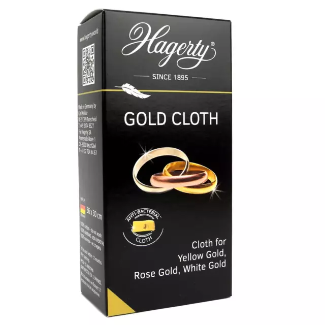 Hagerty Gold Cloth Jewellers Polishing Cleaning Yellow Rose & White Gold- SH392A