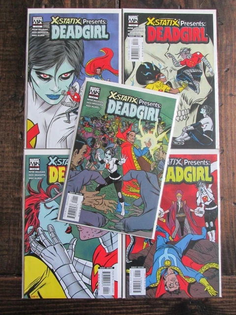 Marvel 2006 X-STATIX PRESENTS DEAD GIRL Comic Book Issue #1-5 Complete Set 2 3 4
