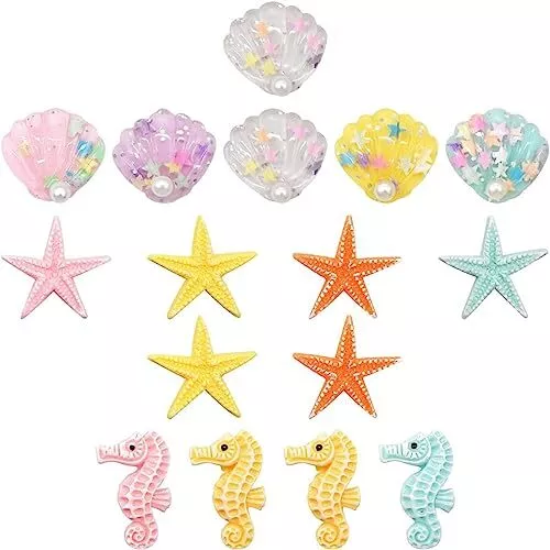 Conchiglie Stella Decorazione,16Pcs Mini Stelle Marine Decorative in (r0C)