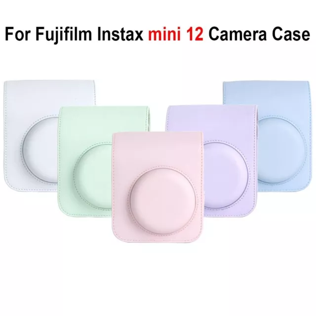 PU Leather Storage Bag Travel Photography Pouch for Fujifilm Instax Mini 12