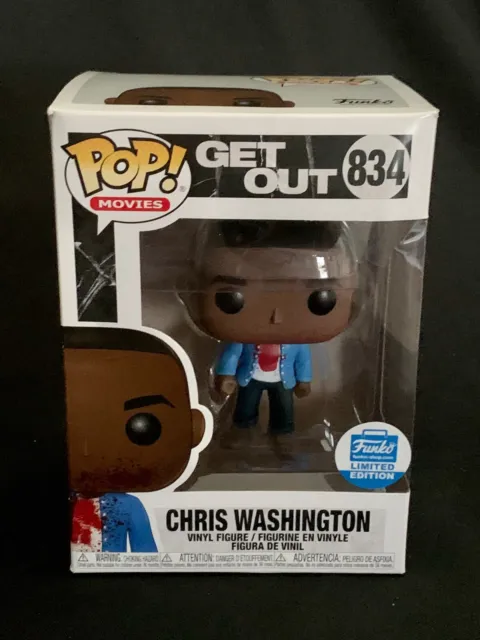 Funko Pop Movies Get Out Chris Washington #834 Limited Edition With Protector