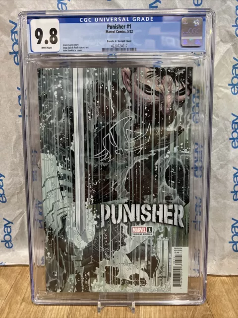 Punisher #1 2022 Marvel Comics 1:25 John Romita Jr. Variant cgc 9.8 comic