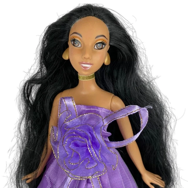 VINTAGE DISNEY PRINCESS Jasmine Barbie Doll Aladdin Mattel Purple Gown EUR 19,75 PicClick FR