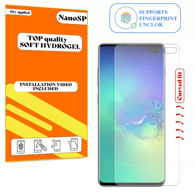 Screen Protector For Samsung Galaxy S10 Plus Hydrogel Cover - Clear TPU FILM