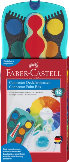 Faber-Castell Farbkasten Connector 12 Farben türkis Stück In Kartonage 2022