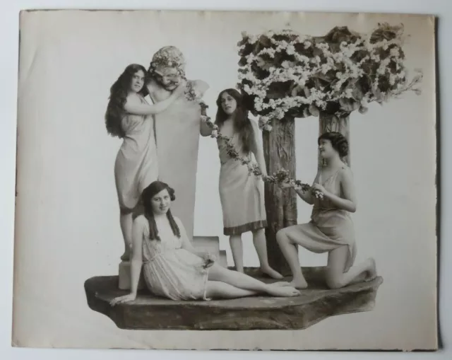 Ancienne photo femmes Scène Artistes Old picture circa 1900/1920 Grand Format