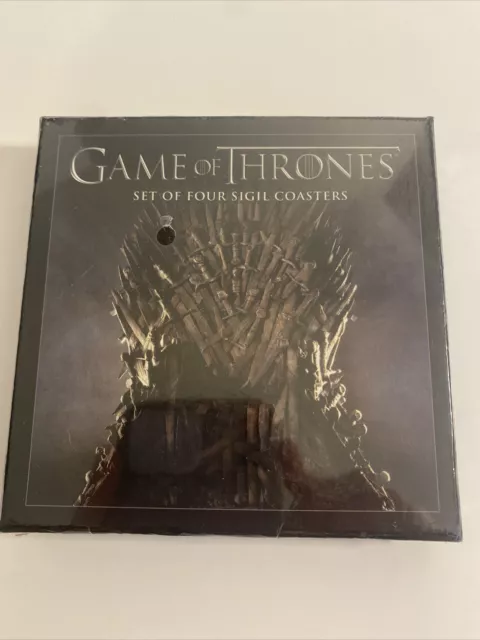 2012 Game Of Thrones Set Of Four Coasters Dark Horse New Sealed