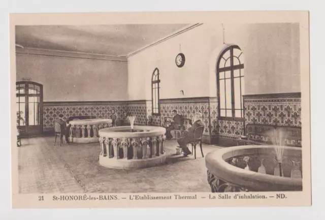 CPA ""ST HONORE LES BAINS - L'Establishment Thermal - The Inhalation Room