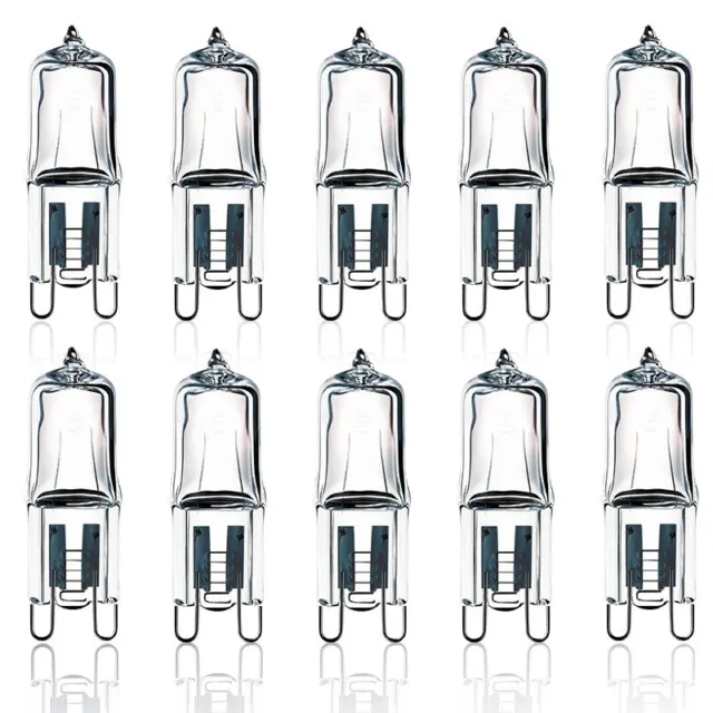 10×G9 Halogen Bulbs ECO Capsule Dimmable 230V for Ceiling Wall Oven Light 25-60W