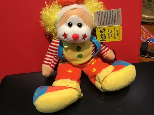 Beanie Kids Collectables - Giggles The Clown Bear - 3.02.08 - With Tags
