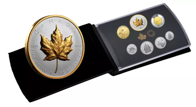 🇨🇦 Canada Ultra-High Relief SML $20 MAPLE LEAF Coin Set Queen Memory Mark 2023