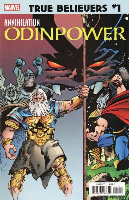 True Believers: Annihilation-Odinpower #1 VF; Marvel | Thor 349 Reprint - we com