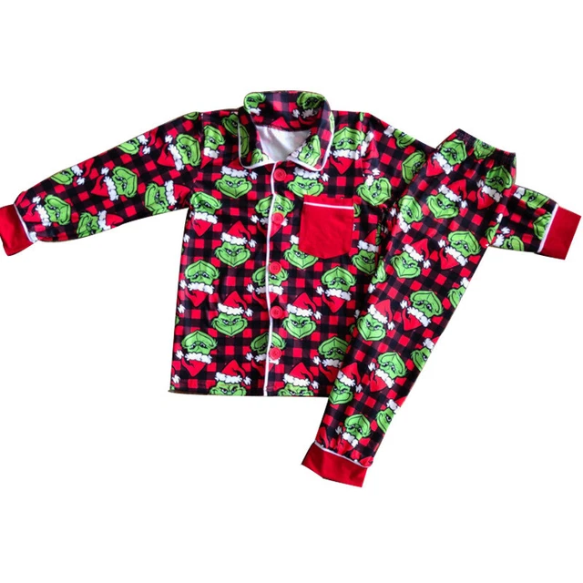 Set pigiami Natale Grinch ragazzi ragazze Jack Skellington pigiami da notte
