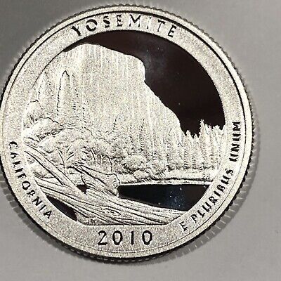 2010-S National Parks *Atb 90% Silver Proof Quarter Dcam - Yosamite #1
