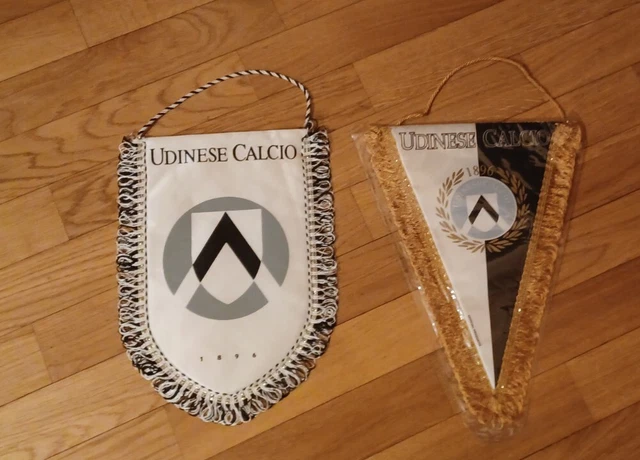 Lotto Gagliardetti Udinese Set Pennants Fanion Wimpel Maglia Udinese Collezione