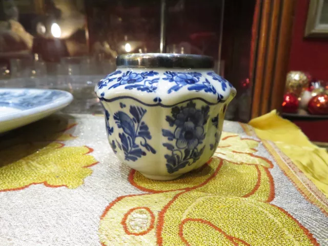 Petit pot à lait ou pot à crème en céramique Bleu de Delft Hollande