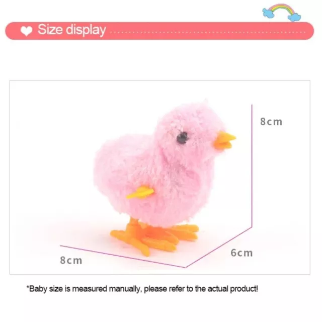 RANDOM COLOR EASTER Running Chick Plastic Easter Decoration Cockwork ... image.