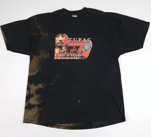 VINTAGE 90S TUPAC Shakur Hip Hop Legend Rap Tee Shirt Jerzees Rare USA ...