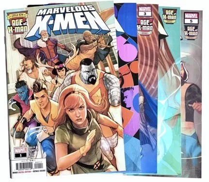 2019 MARVELOUS X-MEN #1-5 Complete Limited Series Set Bundle Marvel Comics 2 3 4