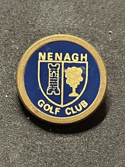 Rare Nenagh Golf Club 3/4" Brass Stem Golf Marker - Co. Tipperary, Ireland