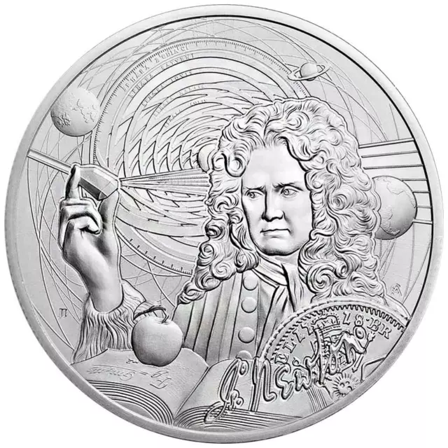 Silbermünze Sir Isaac Newton Inspirierende Ikonen (3.) 2022 - Niue - 1 Oz ST