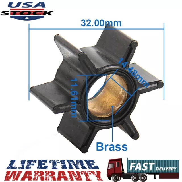 47-89981 47-65957 18-3039 For Mercury Outboard 4/6/7.5/9.8HP Water Pump Impeller