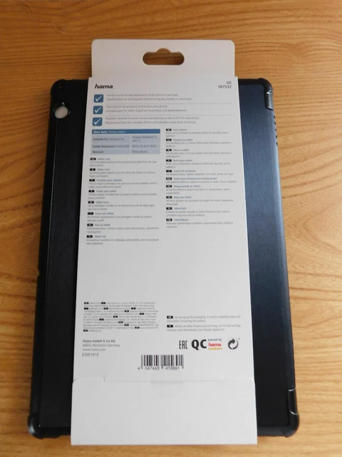 Hama Tablet Schutzhülle Cover Case für HUAWEI MediaPad T5, dunkelblau 10.1 Zoll 3