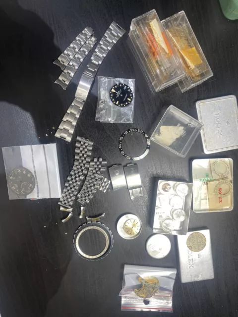 Rolex lot parts set uhrmachernachlass