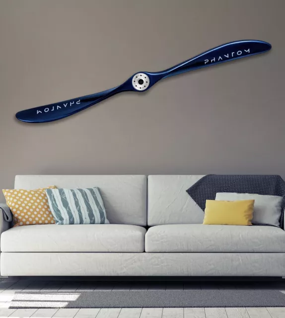 Wooden Airplane Propeller for Wall Decor PHANTOM 6 feet by WoodFeather