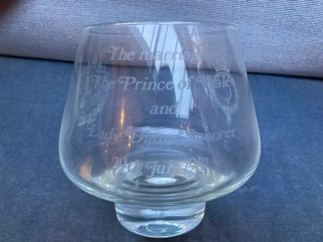 Caithness 1981 Royal Wedding Commemorative Glass Bowl, Limited Edition 220/500