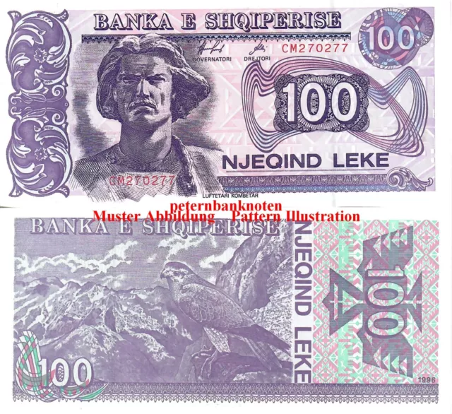 Albanien / Albania 100 Leke 1996 Unc P55  6405# Kassenfrisch..