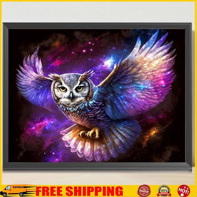 5D Hágalo usted mismo Taladro Redondo Completo Diamante Pintura Búho Kit Decoración del Hogar Arte Artesanía