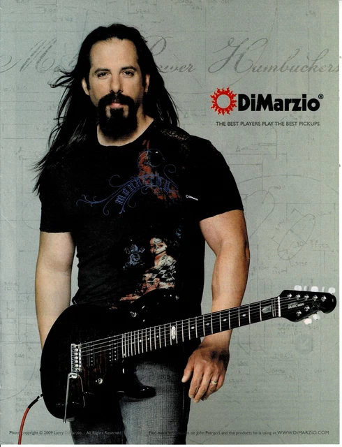 DiMarzio Pickups - JOHN PETRUCCI of DREAM THEATER -  2010 Print Advertisement
