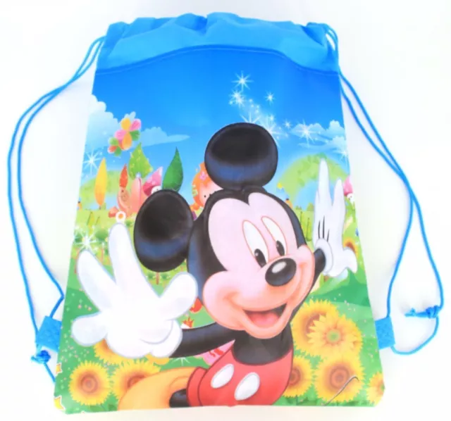 Mickey Mouse Drawstring Bag, Sports Bag, School Bag.