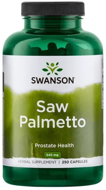 Swanson Scie Palmier Nain Prostate Santé & Urinaire Voie Flux 540mg 250 Capsules