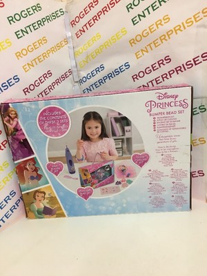 Disney Princess 3-in-1 Bumper Bead Activity Set Hair beader, Jewellery, Glow NEW 3