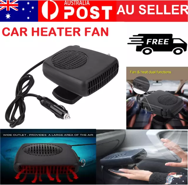 Car Universal 12V Portable Heater Fan Vehicle Ceramic Heating Defroster Demister