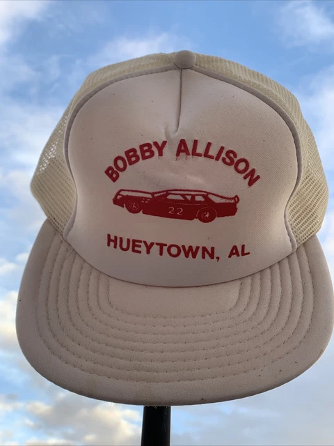 Vintage Bobby Allison Mesh Trucker Hat Snapback Hat Baseball Cap Speedway