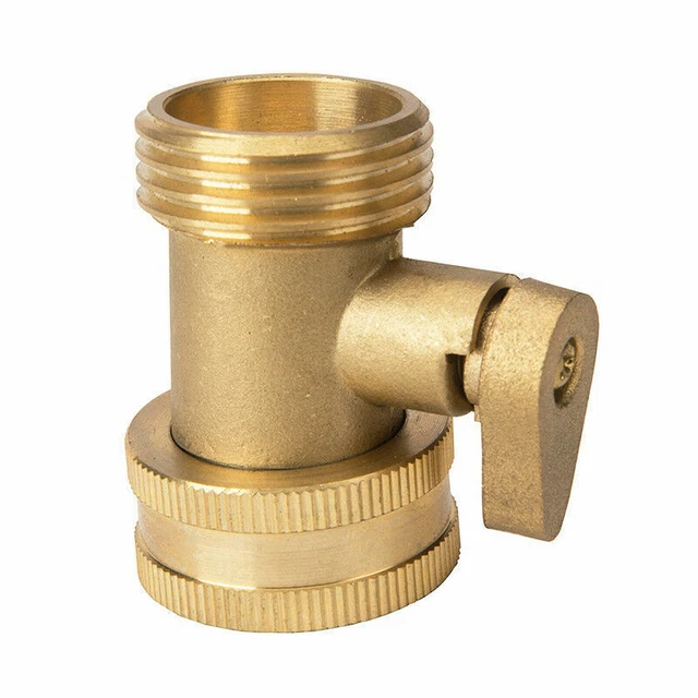 3/4 Zoll Gartenschlauch Wasser Rohrverbinder Messing Ventil Wasserhahn Spli KG